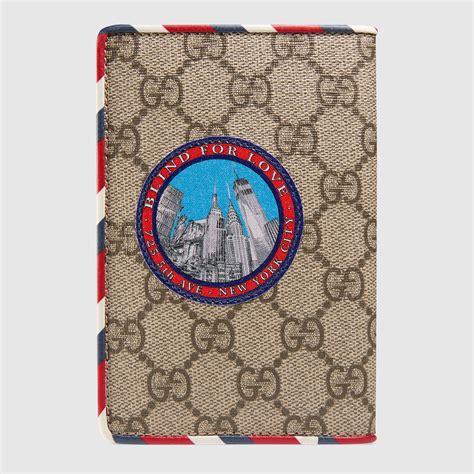 gucci supreme passport holder|Gucci passport wallet.